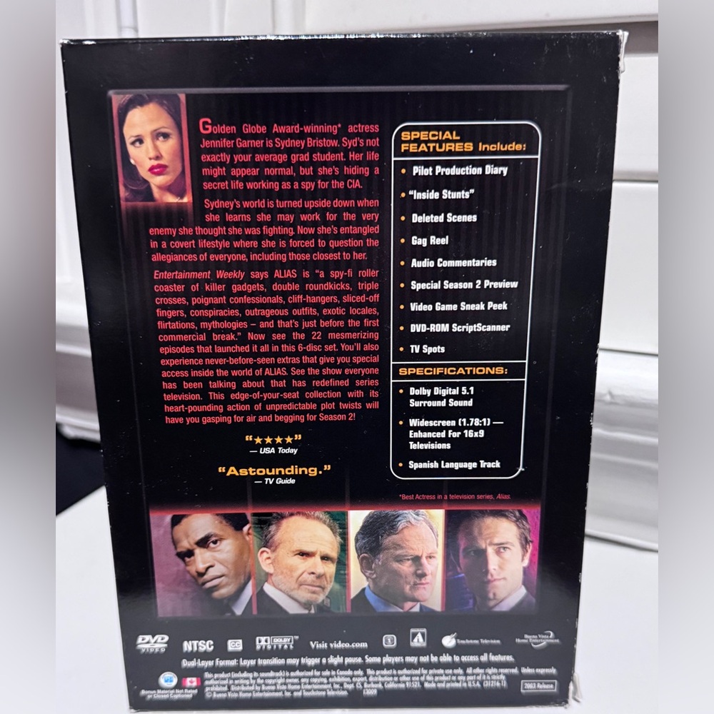 π΅οΈββοΈπ Alias: The Complete First Season DVD Box Set (6-Disc Collection) ππ΅οΈβ - Picture 4 of 16
